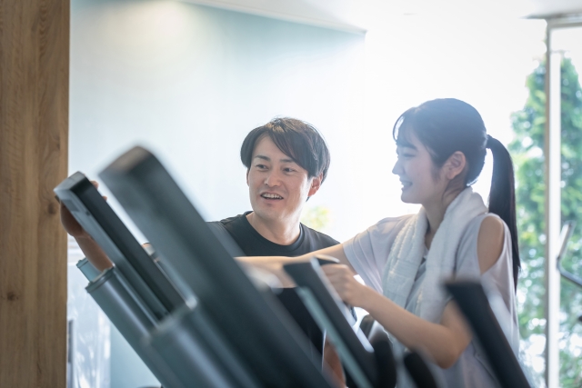 大阪の安いパーソナルトレーニングジム『運動風景』