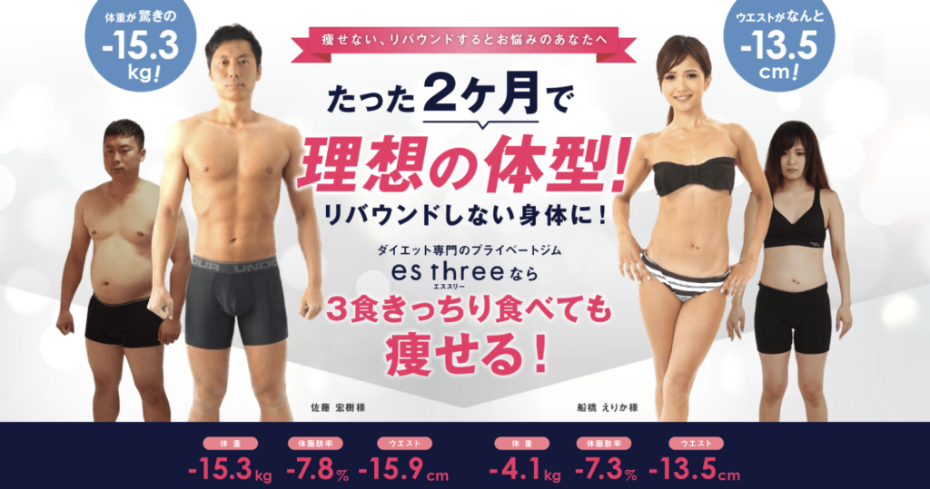 安い東京のパーソナルジム【エススリー】