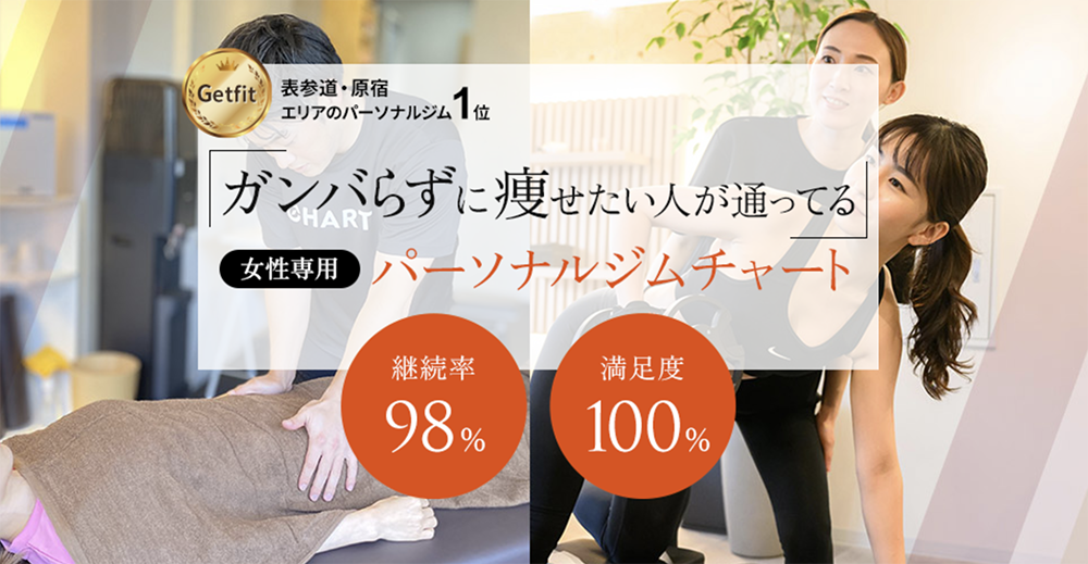 表参道の安いパーソナルジム【チャート】